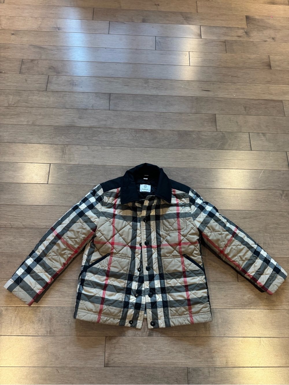 Boys Burberry quilted jacket size 8Y
